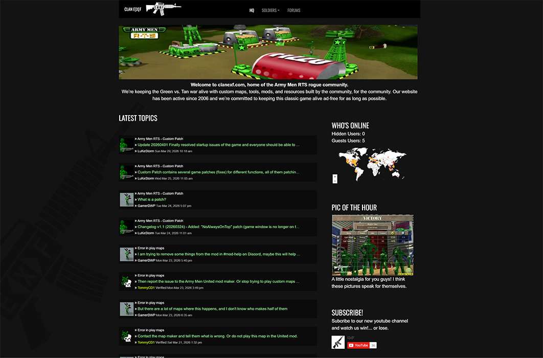 ClanExF website